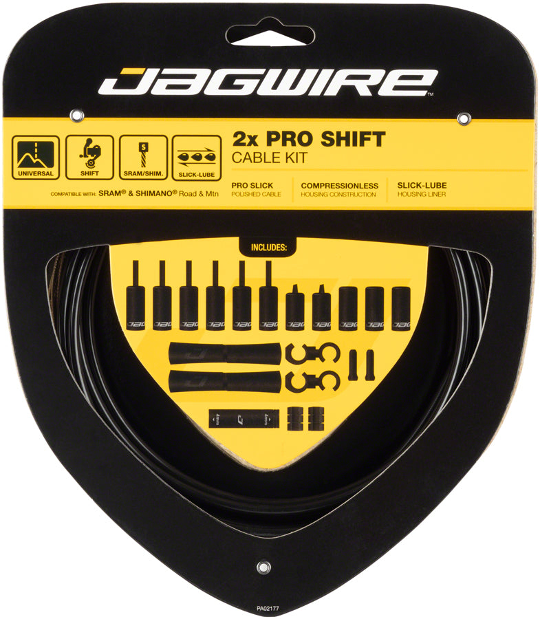 Jagwire Pro Shift Kit Road/Mountain SRAM/Shimano Black - The Bike Hub