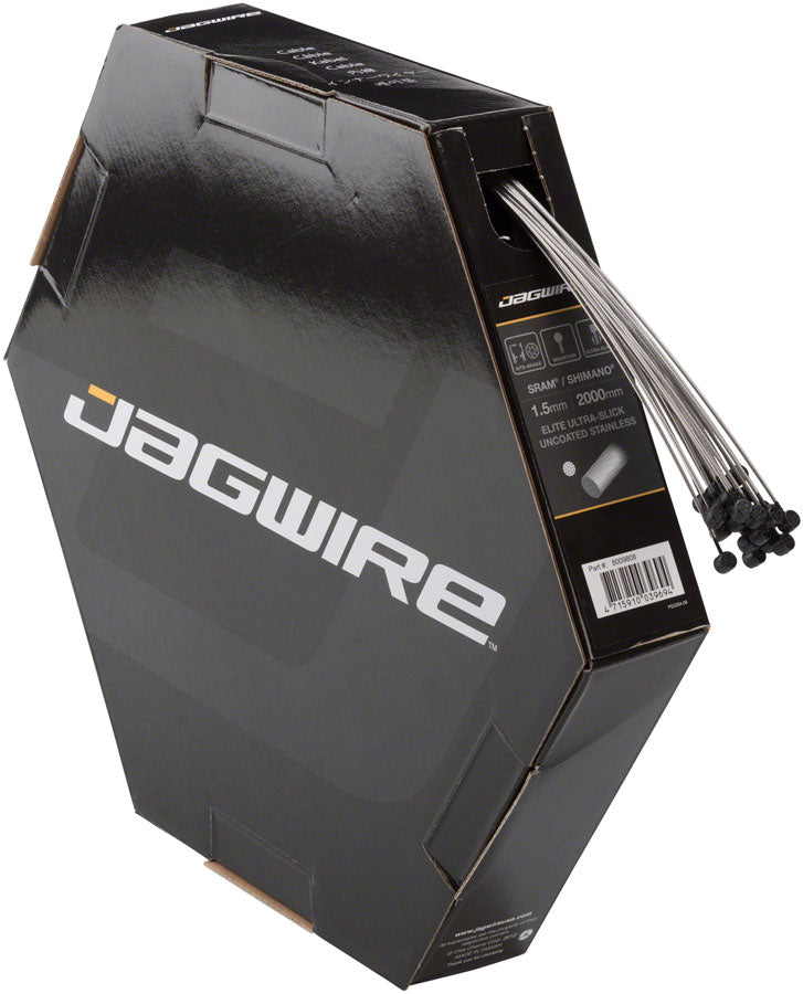 Jagwire Elite Ultra-Slick Brake Cable 1.5x2000mm Polished Slick Stainless SRAM/Shimano MTB Box of 25