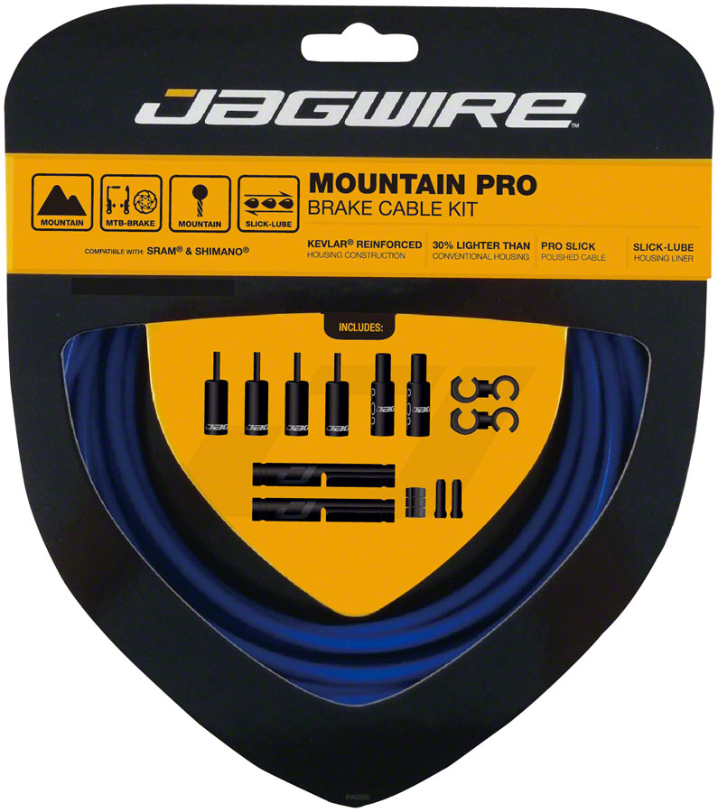 Jagwire Pro Brake Cable Kit Mountain SRAM/Shimano SID Blue