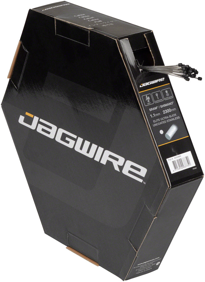Jagwire Elite Ultra-Slick Shift Cable - 1.1 x 2300mm Polished Stainless Steel For SRAM/Shimano Box of 25