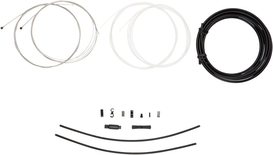 Jagwire Elite Sealed Shift Cable Kit - SRAM/Shimano Ultra-Slick Uncoated Cables BLK