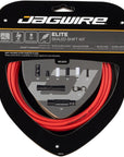 Jagwire Elite Sealed Shift Cable Kit -  SRAM/Shimano Ultra-Slick Uncoated Cables Red