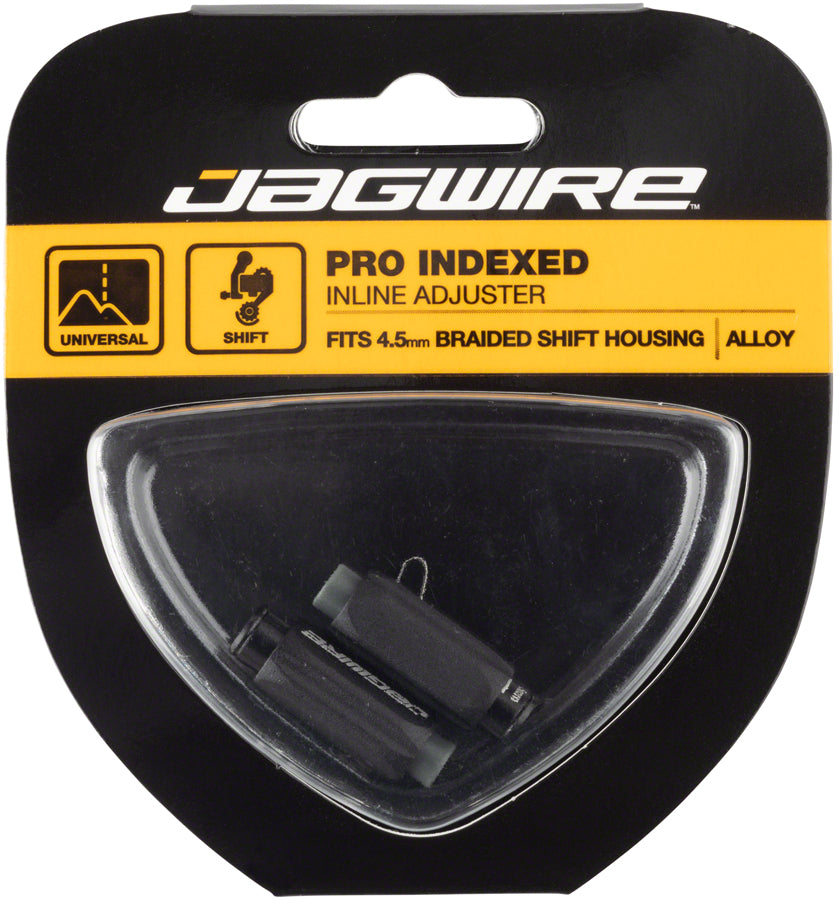 Jagwire Pro 4.5mm Indexed Inline Cable Tension Adjusters Pair For Braided Shift Housingx BLK