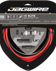 Jagwire 1x Elite Sealed Shift Cable Kit - SRAM/Shimano Polished Ultra-Slick Cables Red