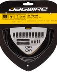 Jagwire 2x Sport Shift Cable Kit SRAM/Shimano Black