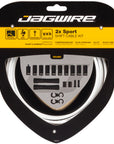 Jagwire 2x Sport Shift Cable Kit SRAM/Shimano White