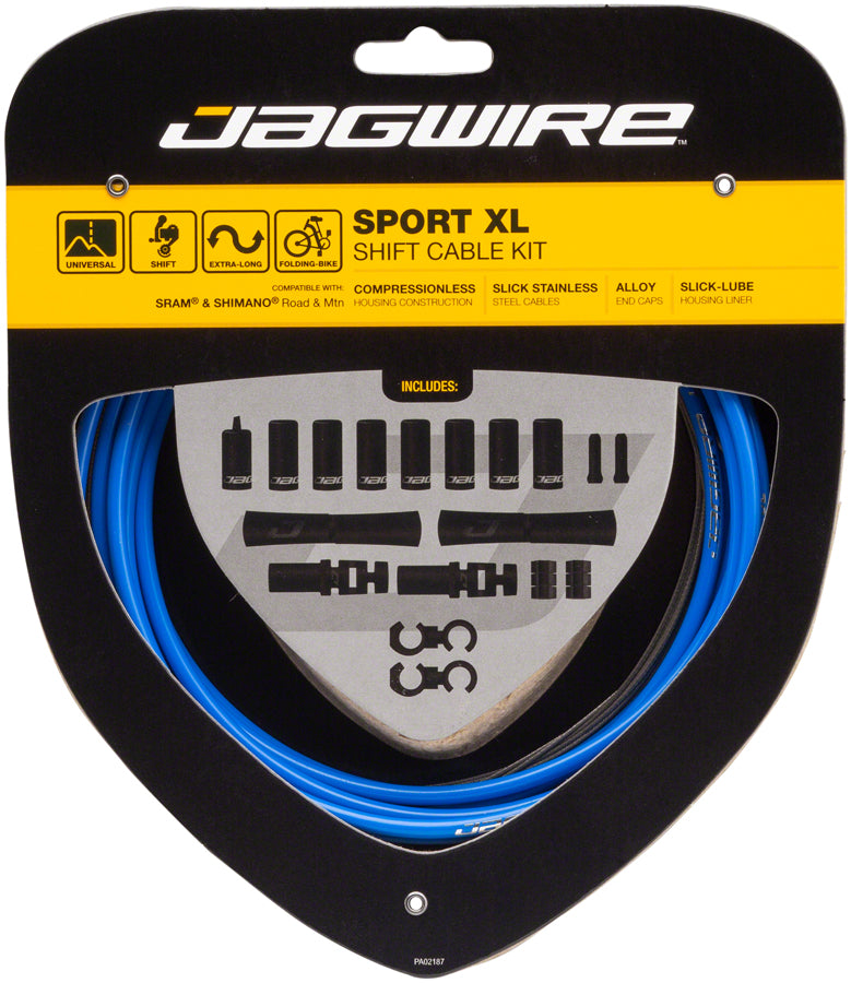Jagwire Sport XL Shift Cable Kit SRAM/Shimano Blue