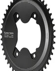 Wolf Tooth Aero 110 Asymmetric BCD Chainring - 50t 110 Asymmetric BCD 4-Bolt Drop-Stop ST For Shimano GRX Cranks BLK