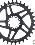 Wolf Tooth Direct Mount Chainring - 34t SRAM Direct Mount Drop-Stop B For SRAM 8-Bolt Cranksets 0mm Offset BLK