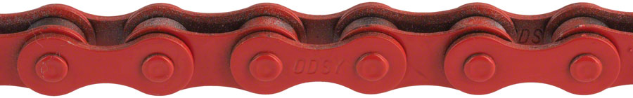 Odyssey Bluebird Chain - Single Speed 1/2&quot; x 1/8&quot; 112 Links Red