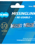 KMC MissingLink CL559CR Connector Campagnolo - 10-Speed Reusable Silver 2 Pairs/Card