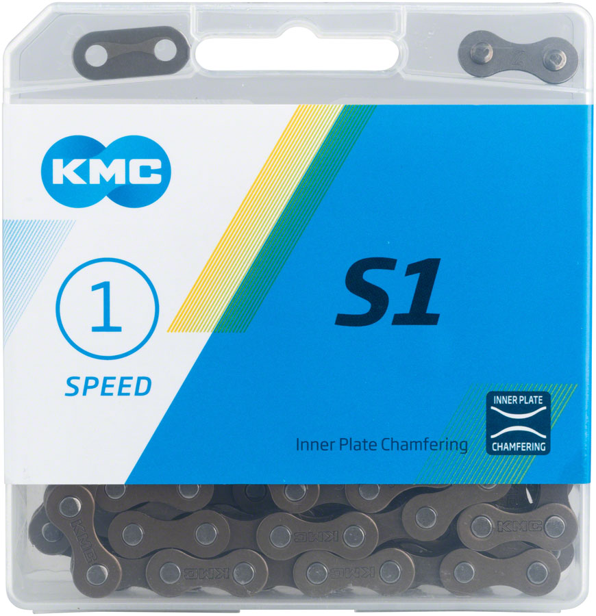 KMC S1 Chain - Single Speed 1/2&quot; x 1/8&quot; 112 Links Brown