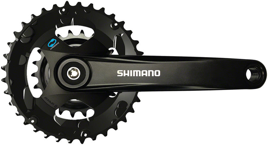 Shimano FC-M315-B2 Crankset - 170mm 7/8-Speed Riveted JIS Square Taper Spindle Interface 51.8mm Chainline BLK