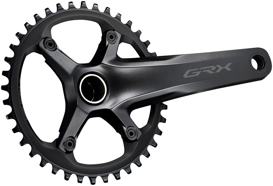 Shimano GRX FC-RX600-1 Crankset - 165mm 11-Speed 40t 110 BCD Hollowtech II Spindle Interface BLK