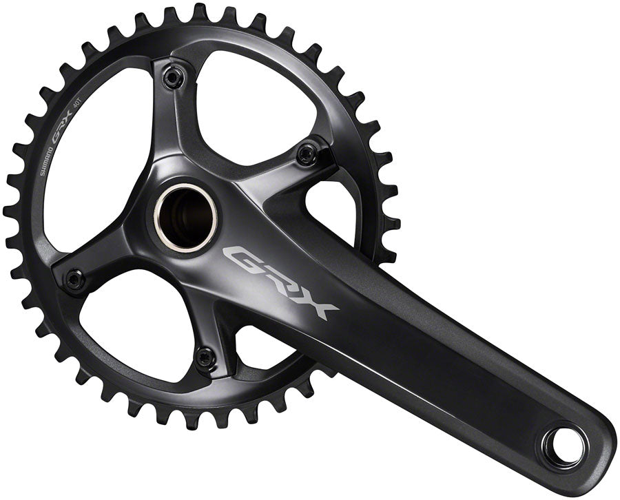 Shimano GRX FC-RX810-1 Crankset - 175mm 11-Speed 40t 110 BCD Hollowtech II Spindle Interface BLK