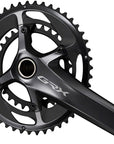 Shimano GRX FC-RX810-2 Crankset - 172.5mm 11-Speed 48/31t 110/80 BCD Hollowtech II Spindle Interface BLK - The Bike Hub