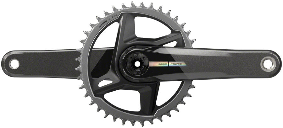 SRAM Force 1 Wide Crankset - 170mm 12-Speed 40t Direct Mount DUB Spindle Interface Iridescent Gray D2