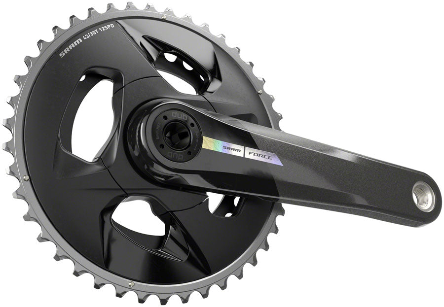 SRAM Force Wide Crankset - 165mm 2x 12-Speed 43/30t 94 BCD DUB Spindle Interface Iridescent Gray D2