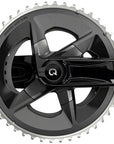 SRAM Rival AXS Crankset Quarq Power Meter - 175mm 12-Speed 48/35t Yaw 107 BCD DUB Spindle Interface BLK D1