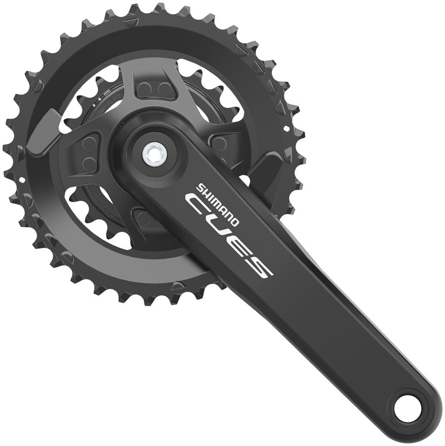 Shimano CUES FC-U4010-2B Crankset - 170mm 9/10/11-Speed 36/22t Riveted Hollowtech II Spindle Interface CL 3mm Outboard  BLK