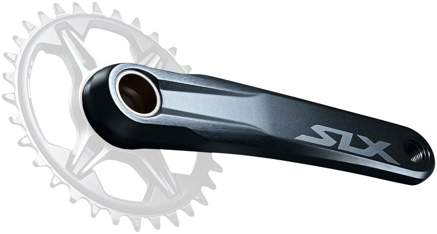 Shimano SLX FC-M7130-1 Crankset - 175mm 12-Speed Direct Mount Hollowtech II BLK - The Bike Hub