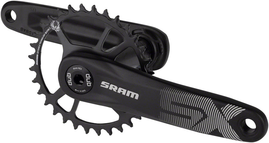 SRAM SX Eagle Crankset - 175mm 12-Speed 32t Direct Mount DUB Spindle Interface BLK A1