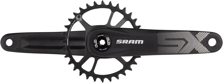 SRAM SX Eagle Crankset - 175mm 12-Speed 32t Direct Mount DUB Spindle Interface BLK A1