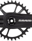 SRAM SX Eagle Crankset - 175mm 12-Speed 32t Direct Mount DUB Spindle Interface BLK A1