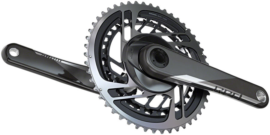 SRAM RED AXS Crankset - 175mm 12-Speed 48/35t Direct Mount DUB Spindle Interface Natural Carbon D1