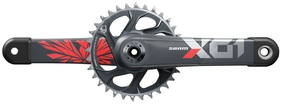 SRAM X01 Eagle DUB C3 Crankset Speed: 11/12 Spindle: 28.99mm BCD: Direct Mount 32 DUB 175mm Red Boost