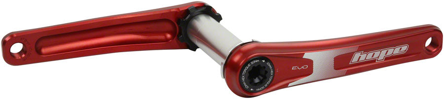 Hope Evo Crankset - 170mm Direct Mount 30mm Spindle For 135/142/141/148mm Rear Spacing Red