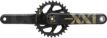 SRAM XX1 Eagle Carbon Boost Crankset - 170mm 12-Speed 34t Direct Mount DUB Spindle Interface BLK/Gold