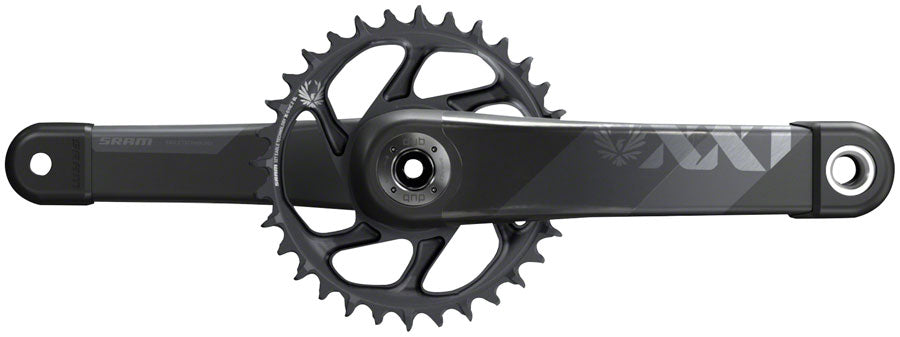 SRAM XX1 Eagle AXS Boost Crankset - 170mm 12-Speed 34t Direct Mount DUB Spindle Interface Gray - The Bike Hub