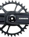 SRAM NX Eagle Fat Bike Crankset - 165mm 12-Speed 30t Direct Mount DUB Spindle Interface BLK