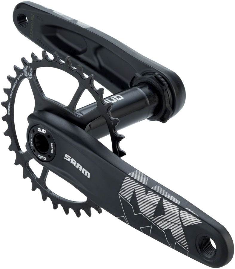 SRAM NX Eagle Boost Crankset - 175mm 12-Speed 32t Direct Mount DUB Spindle Interface BLK - The Bike Hub