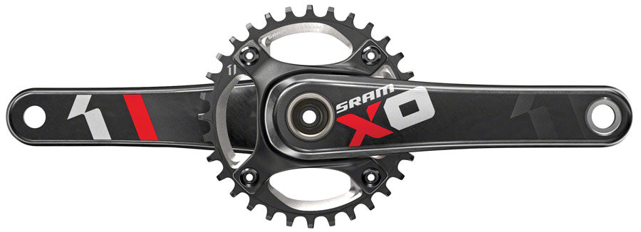 SRAM X01 DH DUB83 Crankset Speed: 10/11 Spindle: 28.99mm BCD: Direct Mount 34 DUB 170mm Red DH