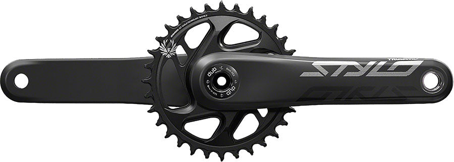TruVativ STYLO Carbon Eagle Boost Crankset - 175mm 12-Speed 32t Direct Mount DUB Spindle Interface BLK - The Bike Hub