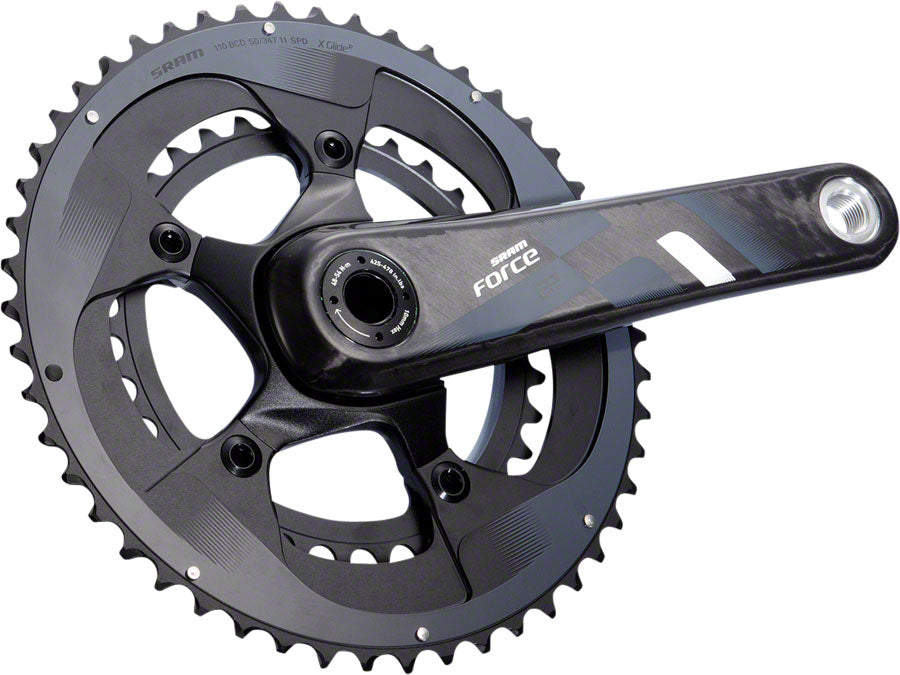 SRAM Force 22 Crankset - 172.5mm 11-Speed 50/34t 110 BCD GXP Spindle Interface BLK