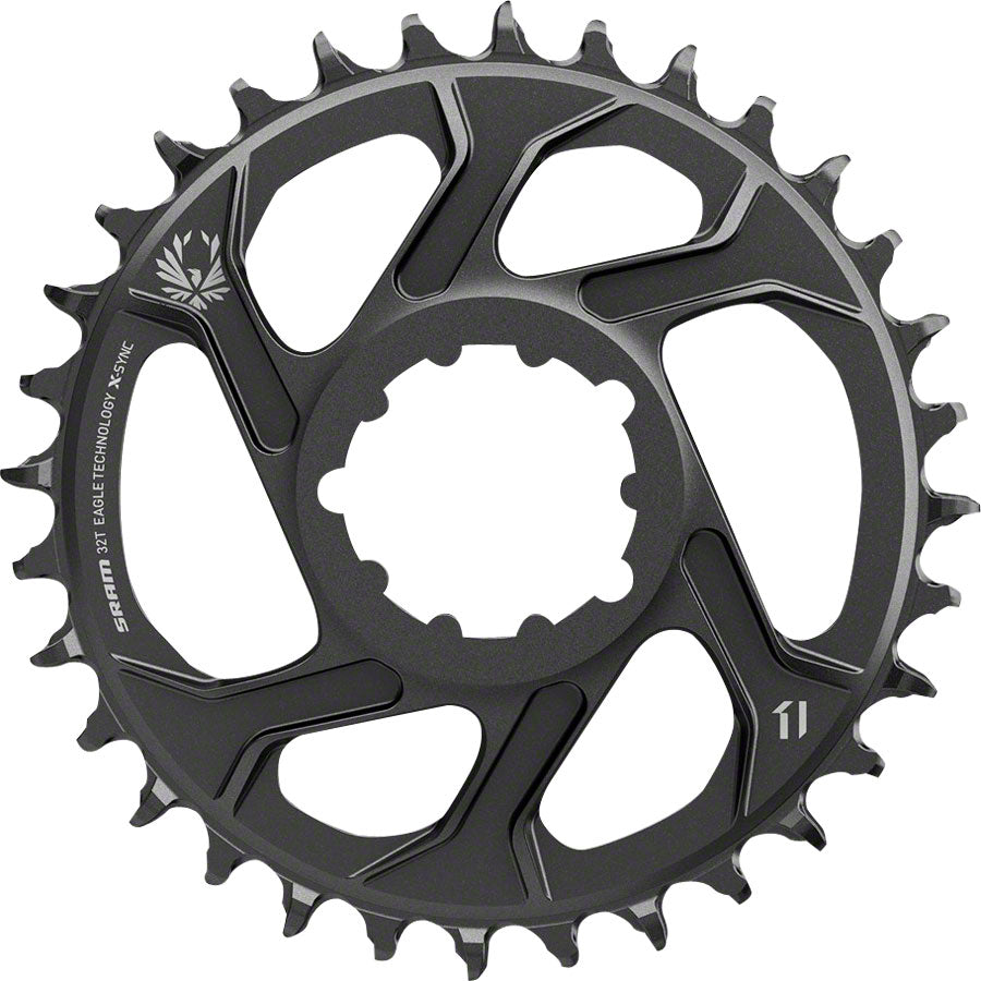 SRAM X-Sync 2 Eagle Direct Mount Chainring - 32 Tooth 3mm Boost Offset 12-Speed BLK - The Bike Hub