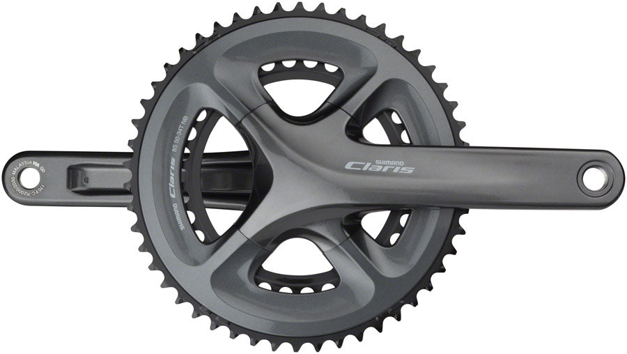 Shimano Claris FC-R2000 Crankset - 170mm 8-Speed 50/34t 110 BCD Hollowtech II Spindle Interface BLK