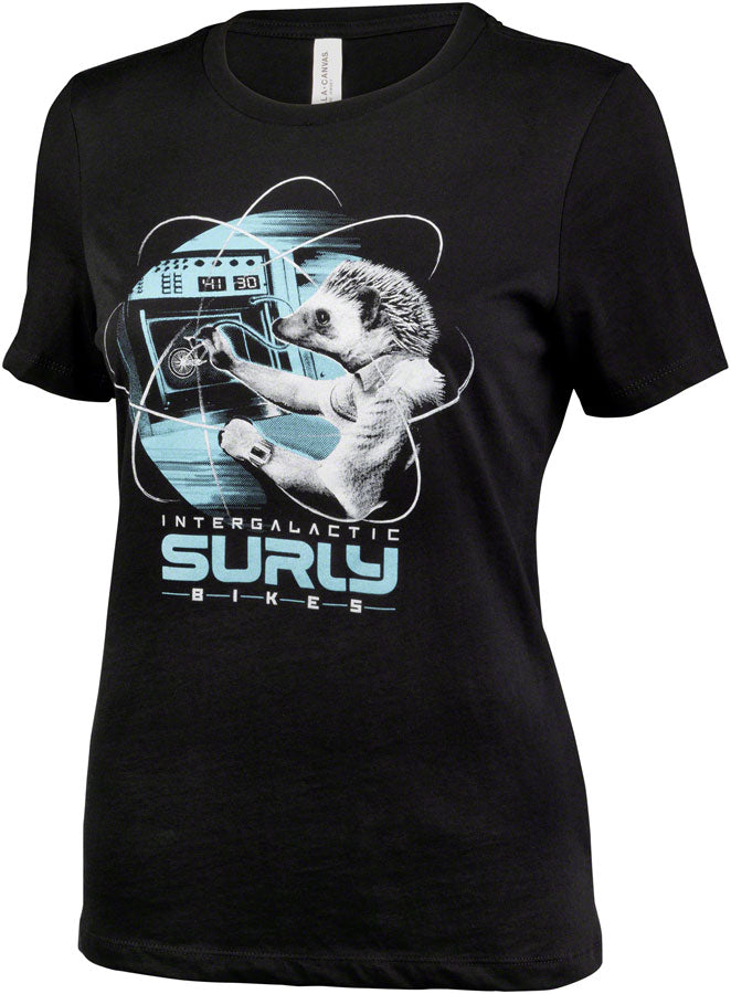 Surly Garden Pig Womens T-Shirt - Black/Gray/Teal Large