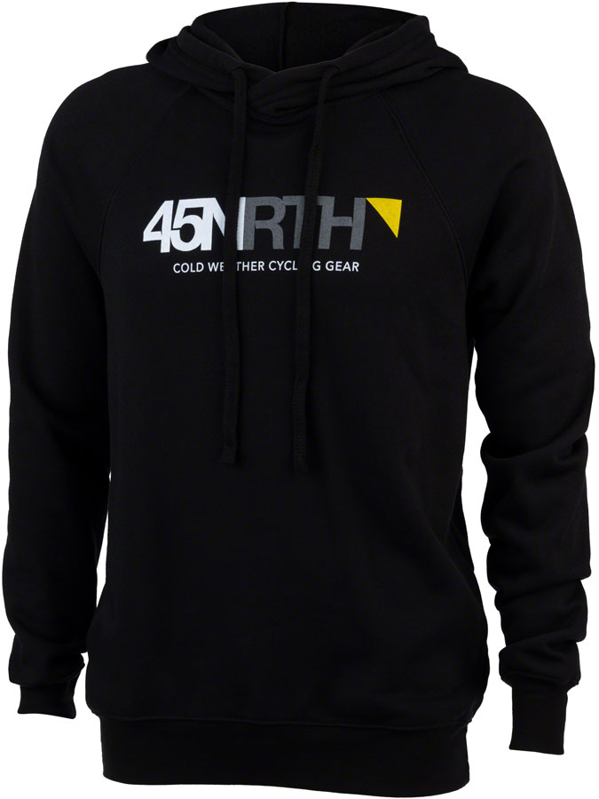 45NRTH Logo Pullover Hoodie - Unisex Black Medium