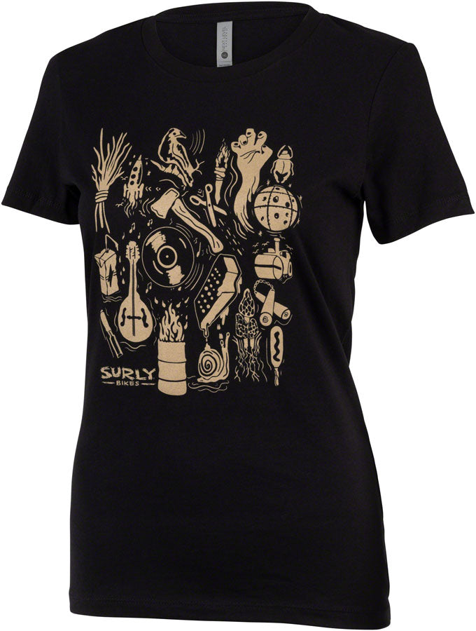 Surly Stamp Collection Womens T-Shirt - Black Large