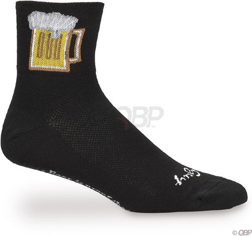 SockGuy Classic Beverage Socks - 3&quot; Black Large/X-Large