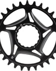 RaceFace Narrow Wide Direct Mount CINCH Steel Chainring - Shimano 12-Speed requires Hyperglide+ compatible chain 30t BLK