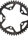 Wolf Tooth 110 BCD Cyclocross Road Chainring - 46t 110 BCD 5-Bolt Drop-Stop 10/11/12-Speed Eagle Flattop Compatible BLK