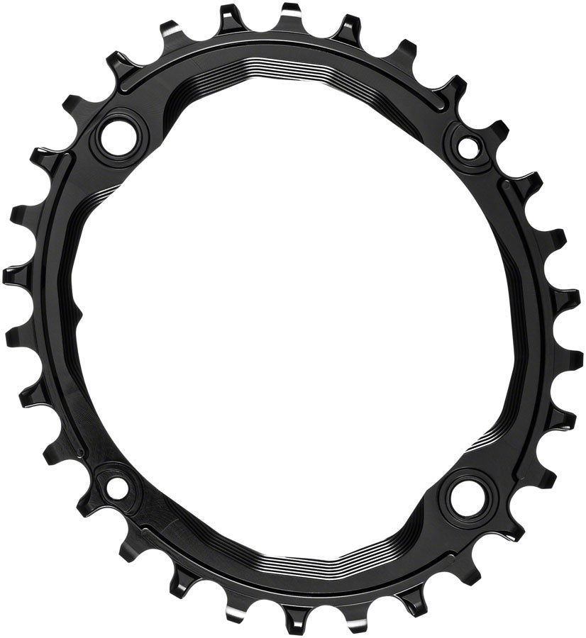 absoluteBLACK Oval 104 BCD Chainring - 30t 104 BCD 4-Bolt Narrow-Wide Black