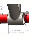 Wheels Manufacturing PressFit 30 to SRAM Bottom Bracket Angular Contact Bearings BLK Cups
