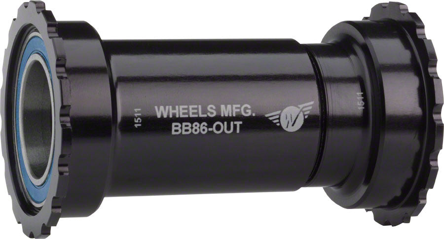 Wheels Manufacturing BB86/92 Shimano Bottom Bracket ABEC-3 Bearings BLK Cups - Threaded