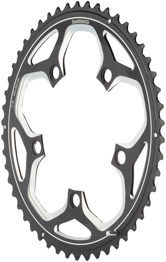 Shimano RS500 Chainring - 52t 110 BCD 5-Bolt 11-Speed Black - The Bike Hub